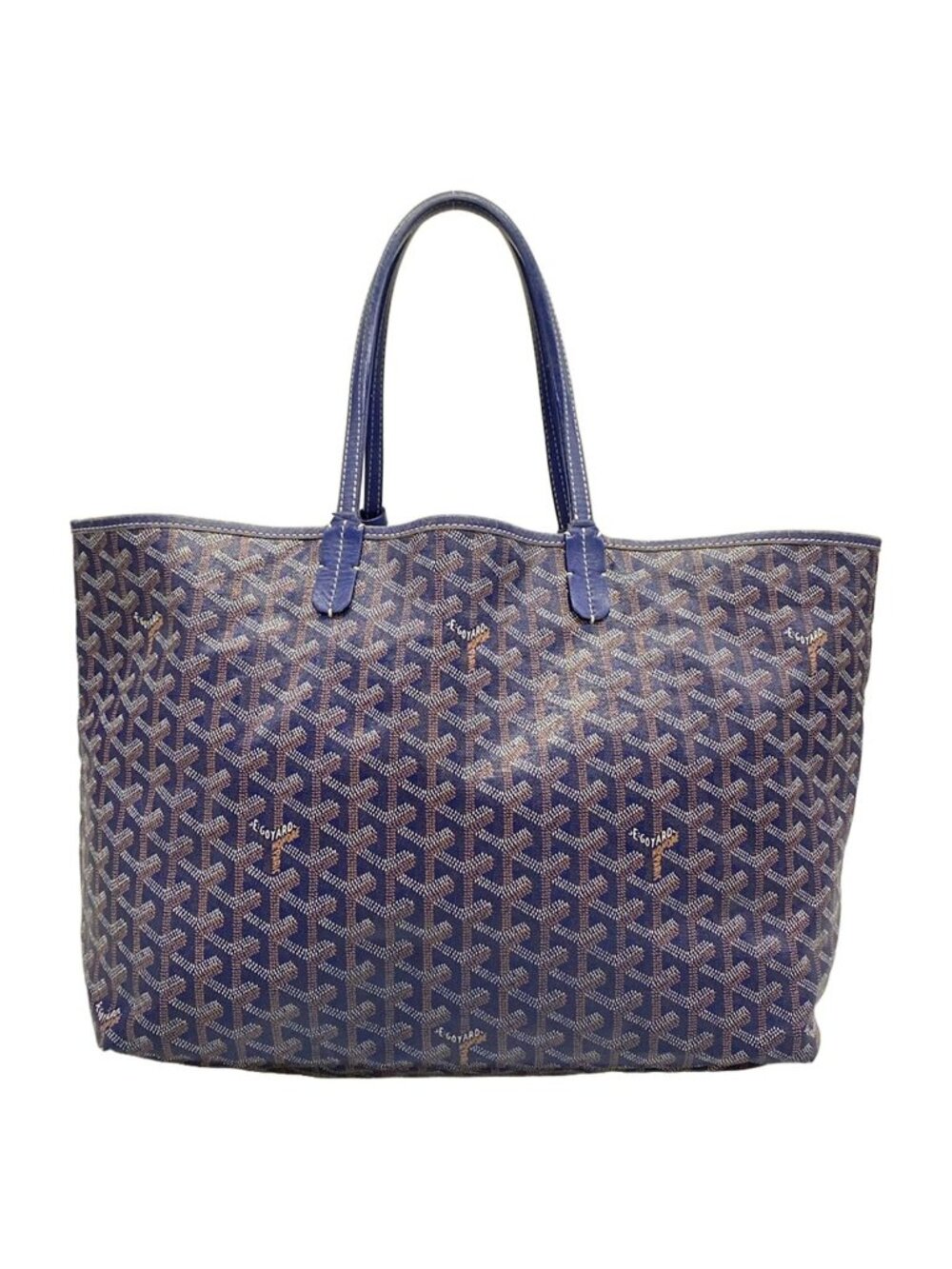 Goyard Tote Saint Louis PM Navy Leather